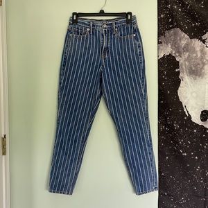 AE Striped mom jeans